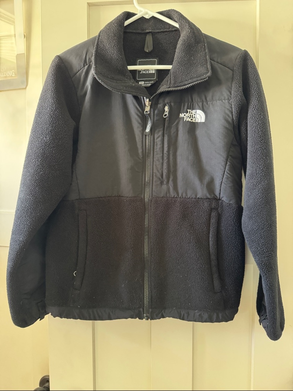 The North Face Black Puffer-Panel Fleece Jacket